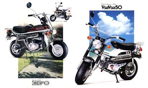 Suzuki RV50 VanVan ja EPO malleja mainostettiin myös yhdessä